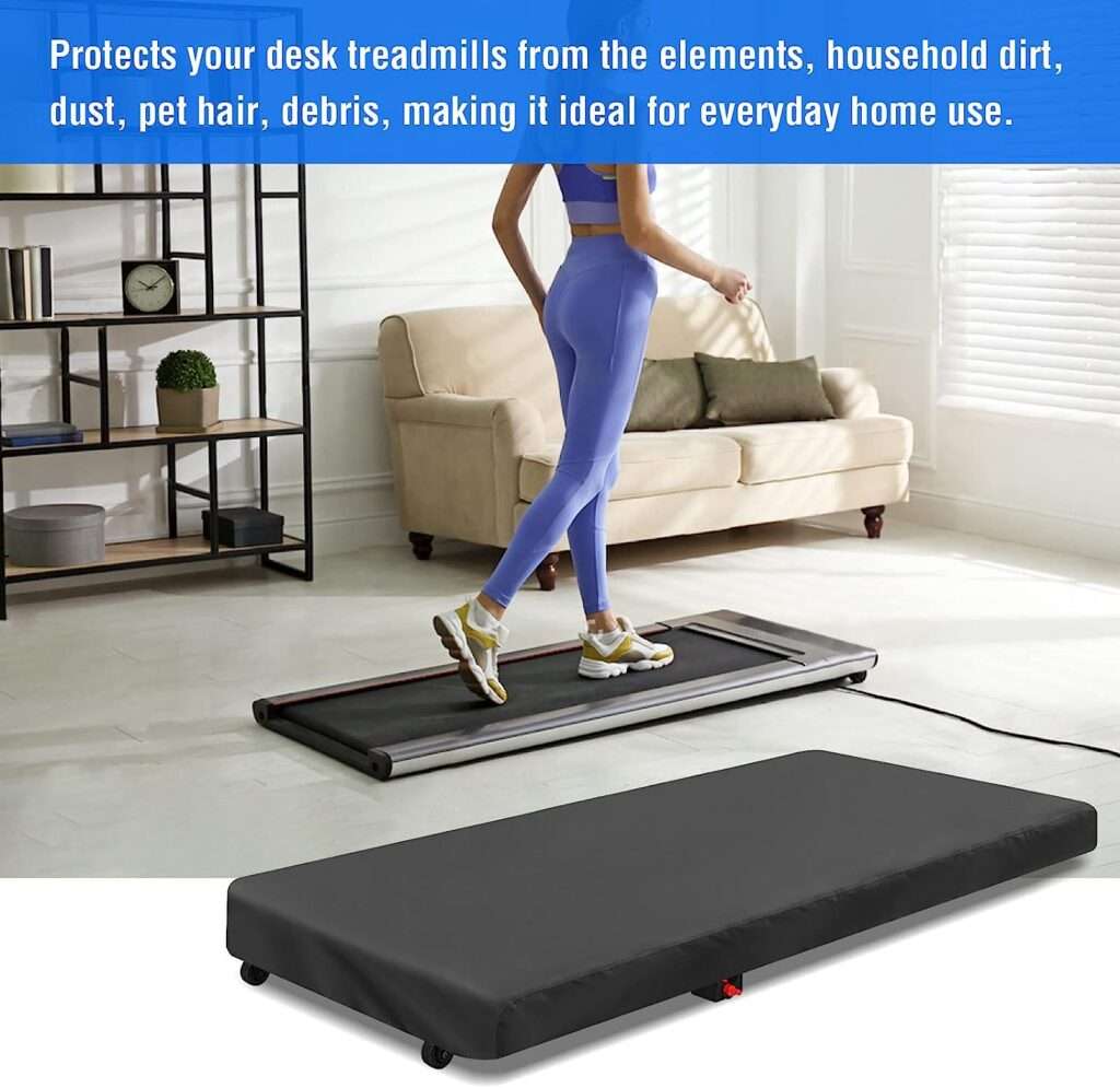 Aidetech Under Desk Treadmill Cover, Dust-Proof Walking Pad Cover, Waterproof Protective Cover for Walking Treadmill Office Under Desk(Black,)