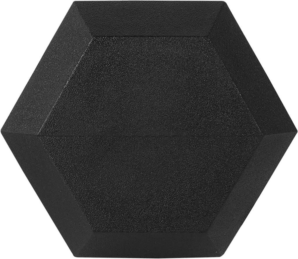 BalanceFrom Rubber Encased Hex Dumbbell in Pairs, Singles or Set