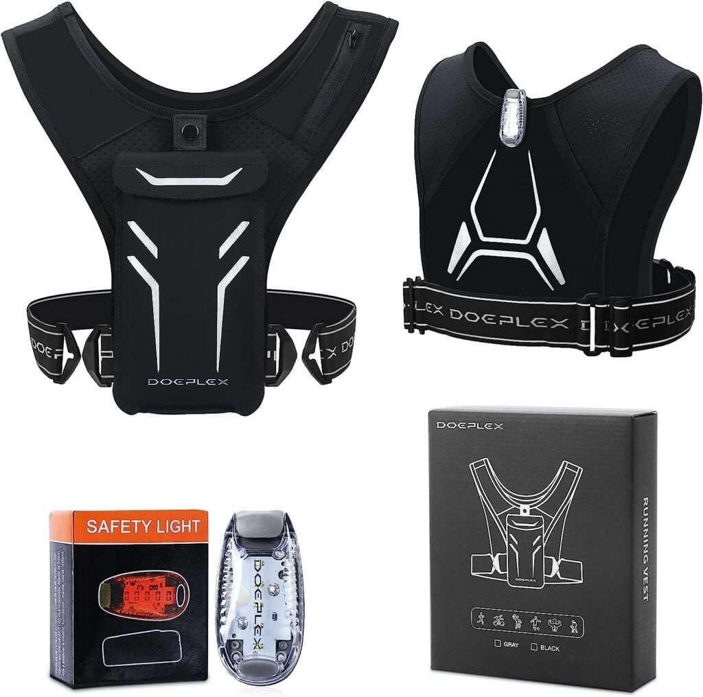 Doeplex Running Vest with Adjustable Waistband  Smart Materials-USA Original Patent, USA Designed, USA Shipped, USA Warranty