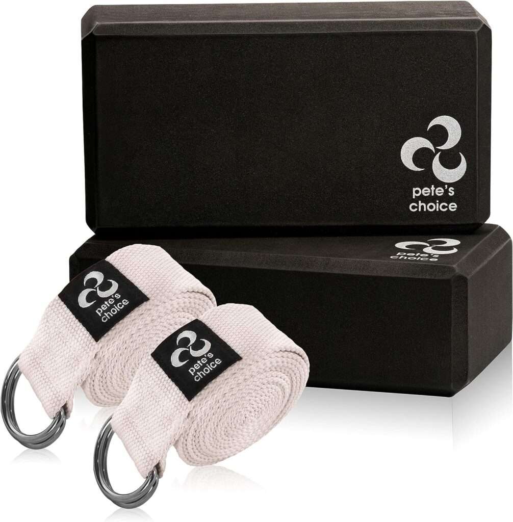 petes choice 2-Pack or 5-Pack Yoga Exercise Adjustable Straps 8Ft | Bonus eBook | with Durable D-Ring for Pilates  Gym Workouts | Hold Poses, Stretch, Improve Flexibility  Maintain Balance