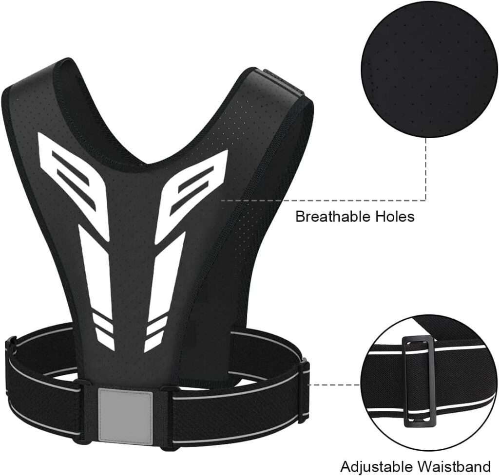Running Vest, REVALI USA Original Patent, USA Designed, USA Warranty Reflective Running Vest Gear for Men and Women