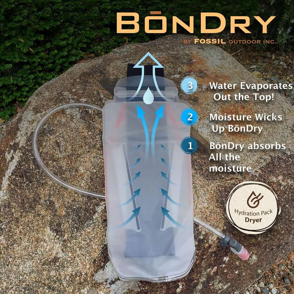 Fossil Outdoor Inc. BōnDry - Hydration Pack Bladder Dryer, Made in The U.S.A, Patent Pending, Original Hydration Bladder Dryer. USDA Certified Biobased Product