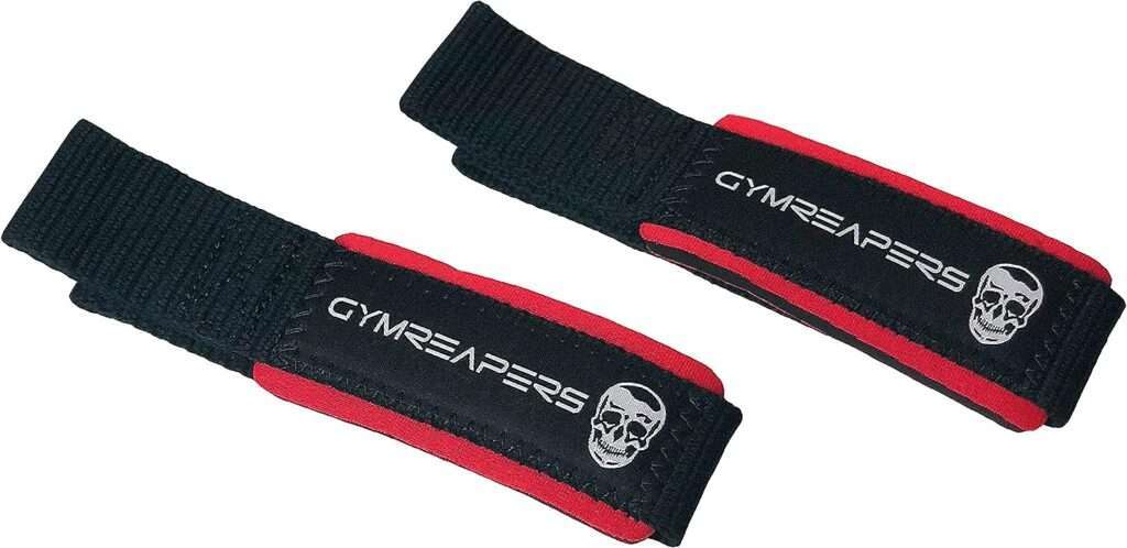 Gymreapers Lifting Wrist Straps for Weightlifting, Bodybuilding, Powerlifting, Strength Training,  Deadlifts - Padded Neoprene with 18 inch Cotton
