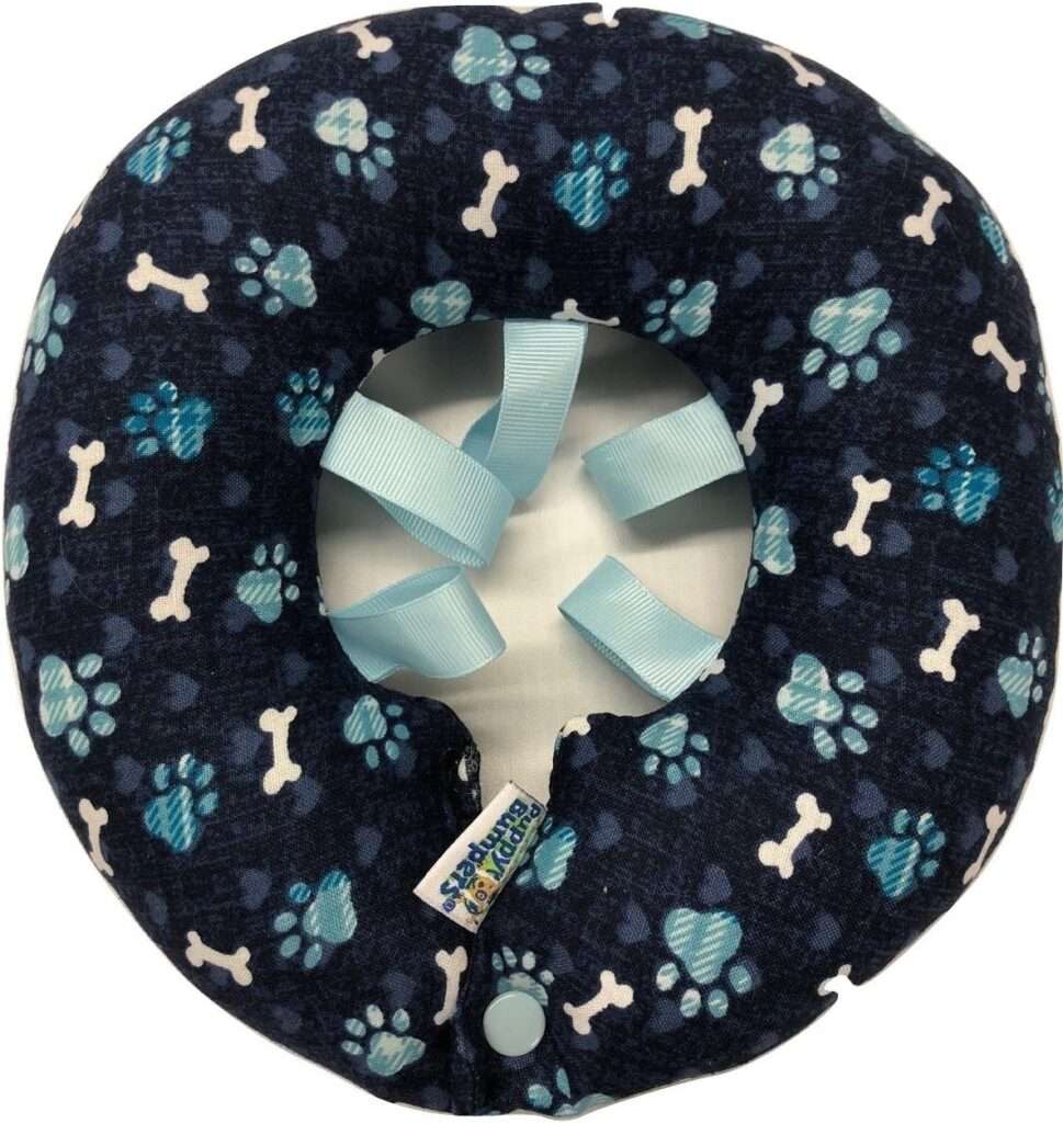 Limited Edition Puppy Bumpers Blue Paw Prints (10-13)