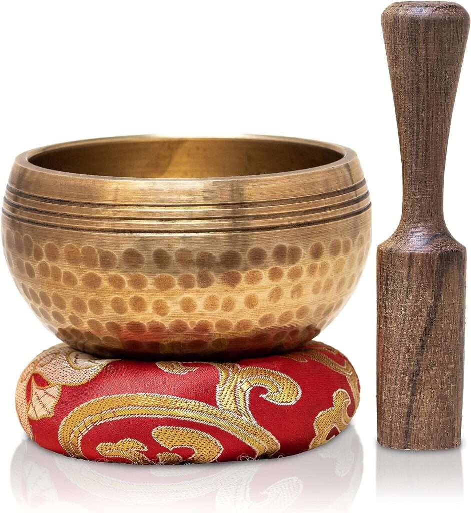 Tibetan Singing Bowls Set~ Meditation Sound Bowl hand Hammered in Nepal For Yoga, Meditation, Mindfulness, Healing  Chakra balancing~ (3 inch)