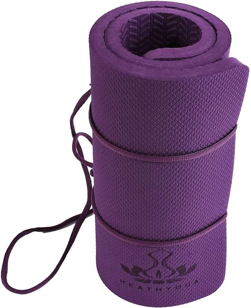 Yoga Knee Pads Cushion Non-Slip Knee Mat by Heathyoga, Great for Knees and Elbows While Doing Yoga and Floor Exercises, Yoga Knee Pad Cushion for Gardening Yard Work and Baby Bath 26x10x½