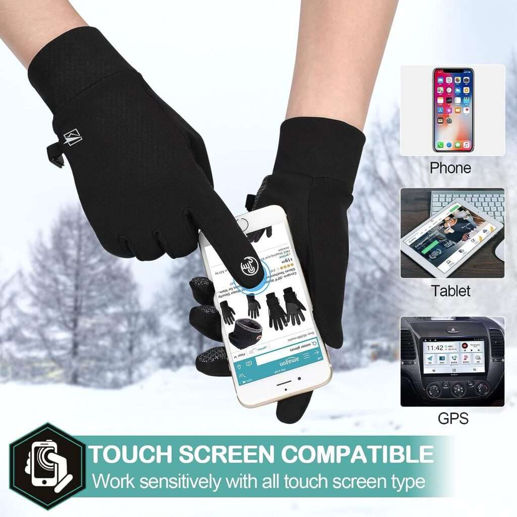 Cevapro Lightweight Gloves Touchscreen Running Gloves Winter Gloves Liner for Running Cycling Working Hiking Driving