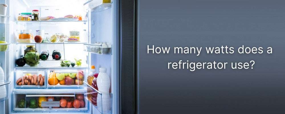 How Many Running Watts Does A Typical Refrigerator Require