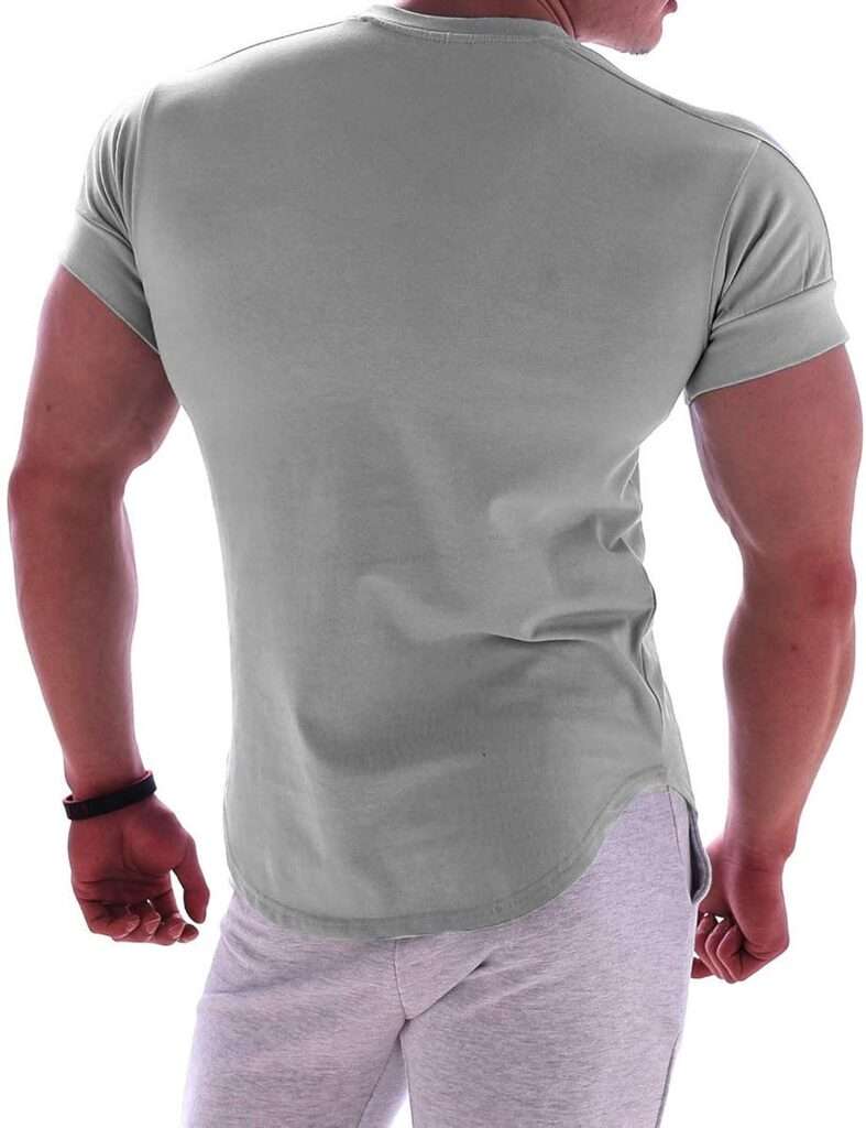 Magiftbox Mens Muscle Cotton Lightweight Workout Short Sleeve T-Shirts Gym Sweat Tee T24