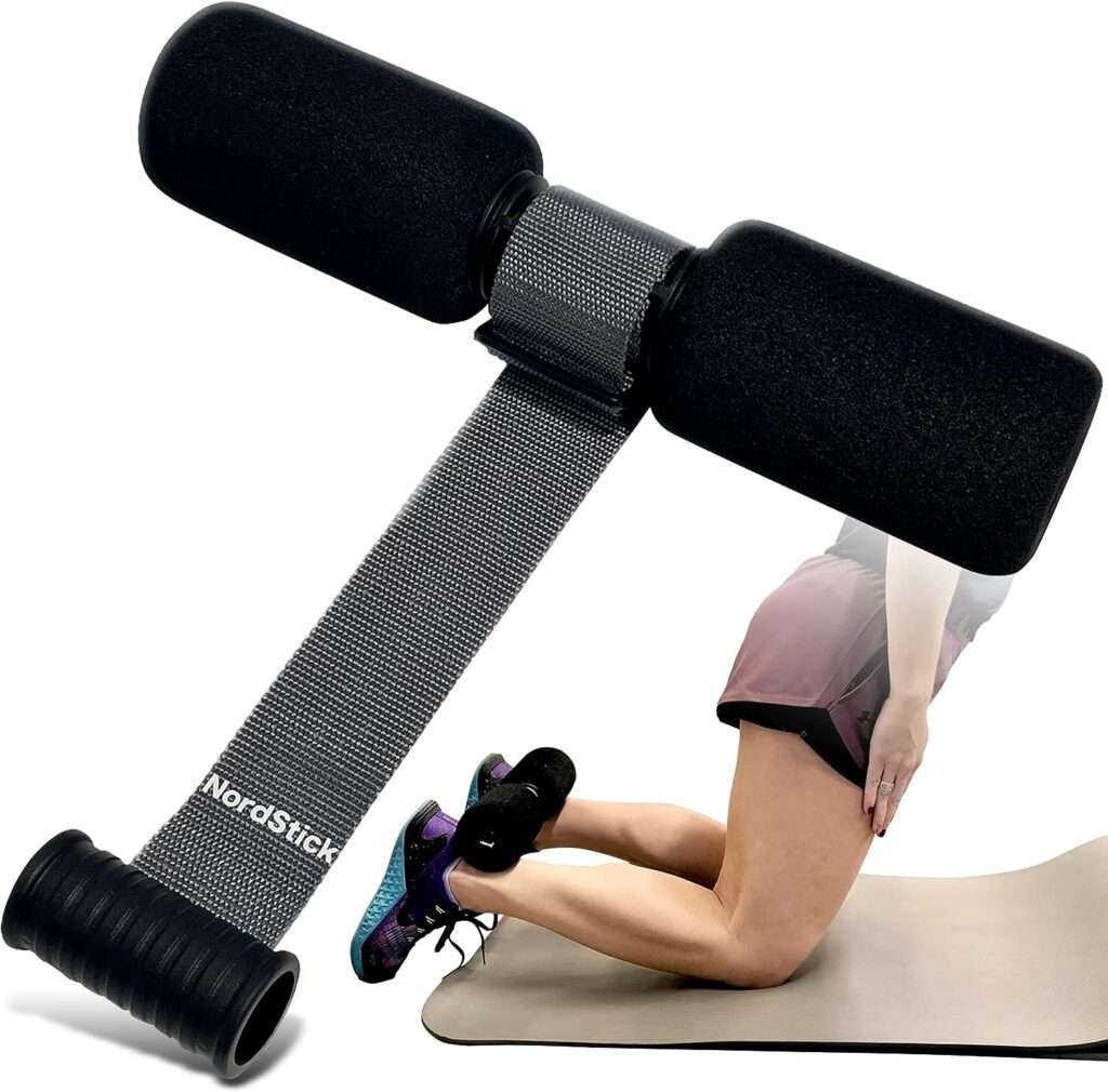 NordStick Nordic The Original and Pro Hamstring Curl Strap - The Hamstring Curl Exercise System For Home and Travel - 5 Second Setup for Sit ups, Squats, Ab, and Core Strength Training - Up To 500 lbs