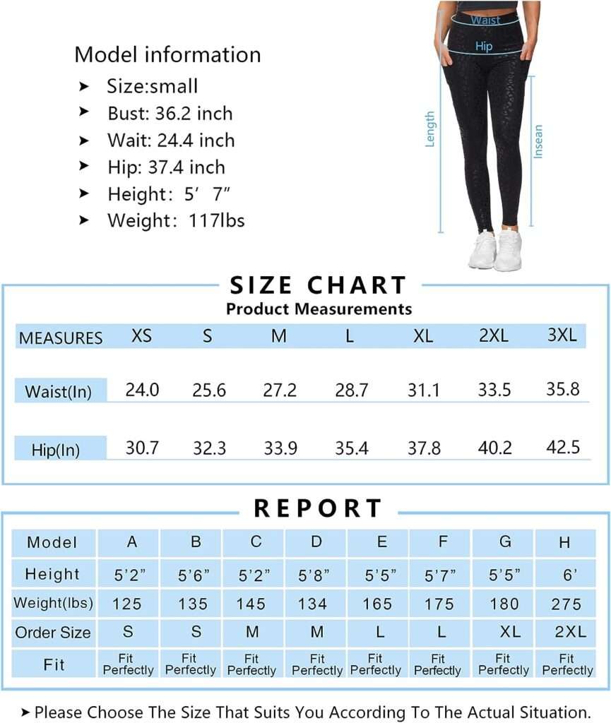 Thick High Waist Yoga Pants with Pockets, Tummy Control Workout Running Yoga Leggings for Women