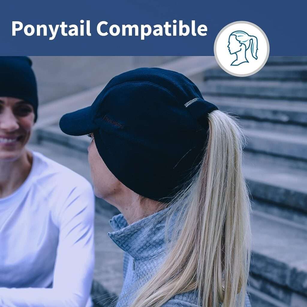 TrailHeads Fleece Ponytail Hat with Drop Down Ear Warmer | The Trailblazer Adventure Hat for Women