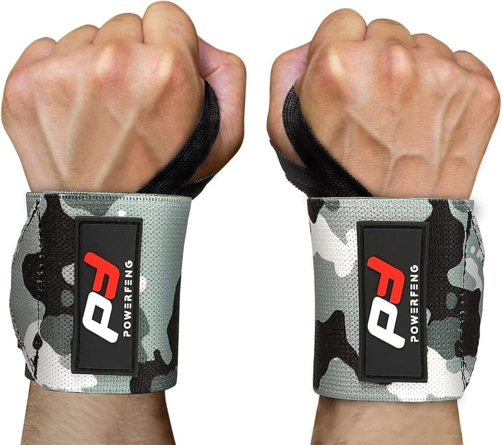 Wrist Wraps Support Weight Lifting: Weightlifting Wrist Wraps Powerlifting Strength - Gym Benching Wrist Wrap Powerlifting for Men ＆ Women - Wristwraps for Bodybuilding