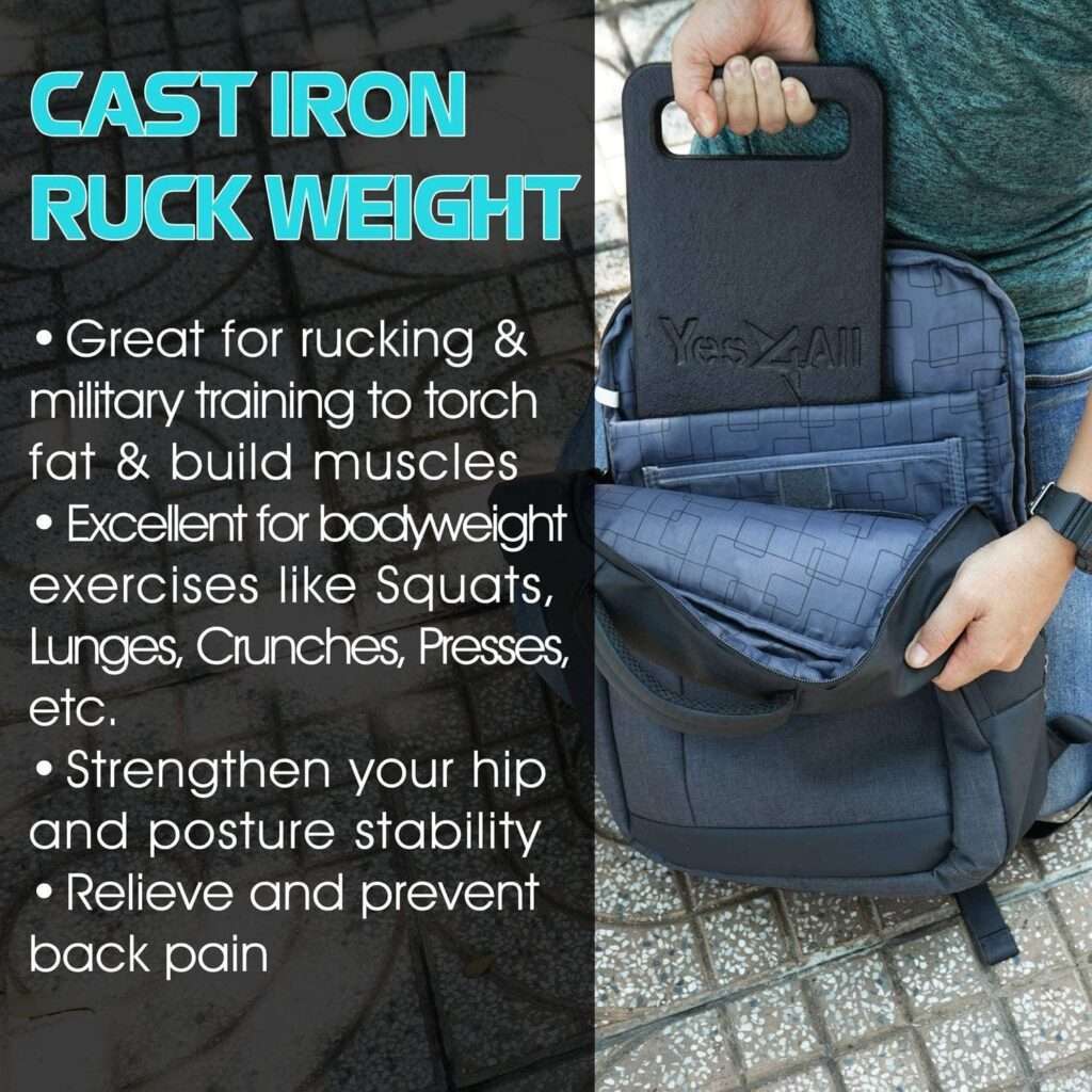 Yes4All Ruck Plate Cast Iron - 20lbs